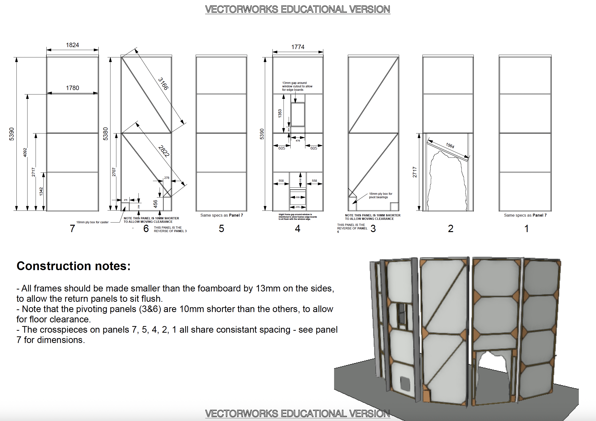 Panels plan preview